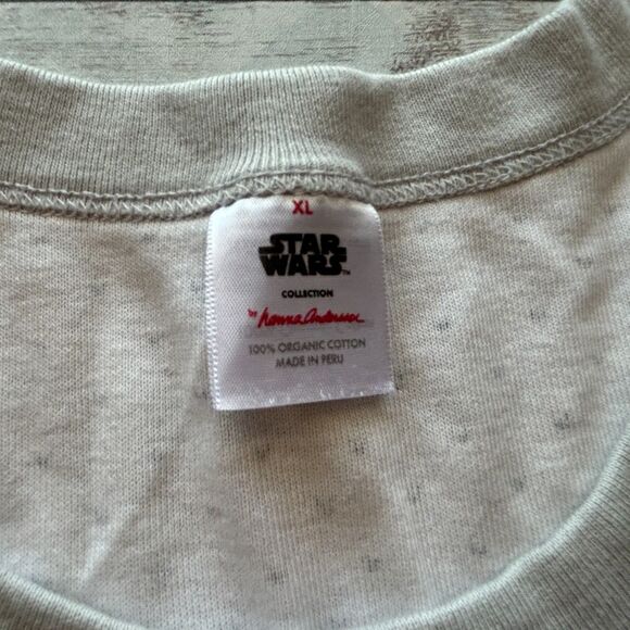 Hanna Andersson Grey Star Wars Fair Isle Vader Pajama Top Size XL - Picture 9 of 10